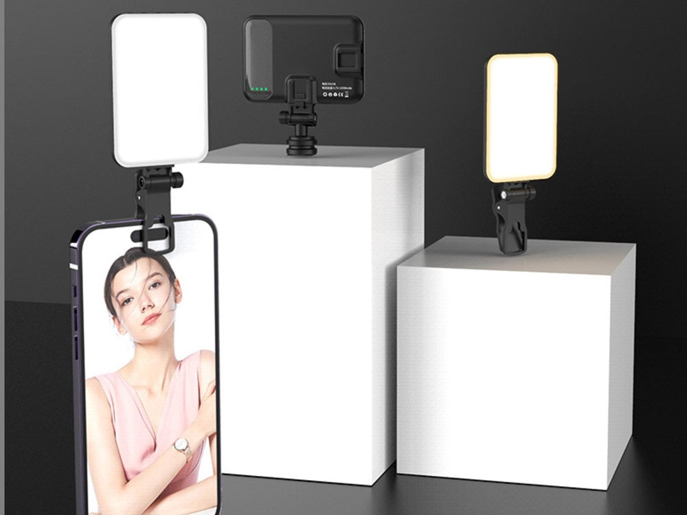 LEDポータブルライト スマホ 自撮りライト クリップライト