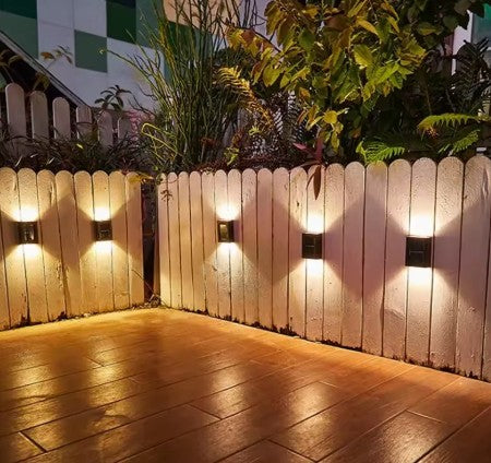 ソーラー LED 屋外ライトミニ ソーラー照明センサーランプ 2個セット
