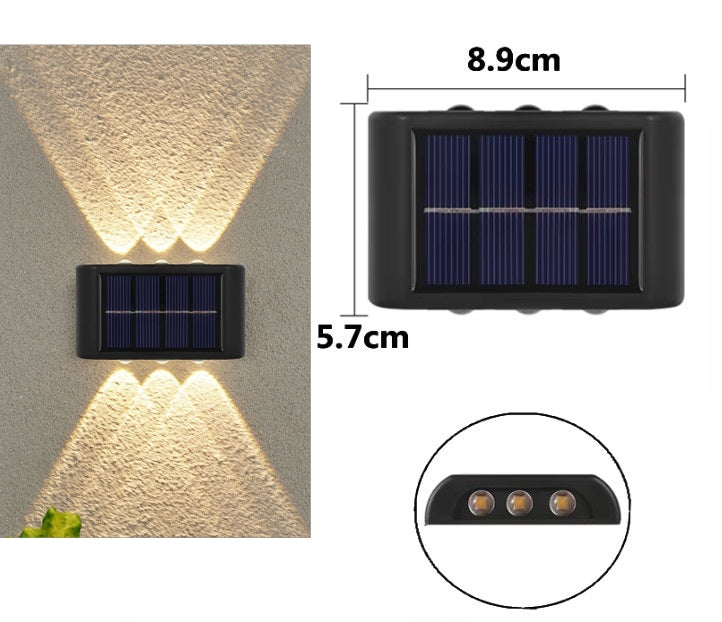 ソーラー LED 屋外ライトミニ ソーラー照明センサーランプ 2個セット