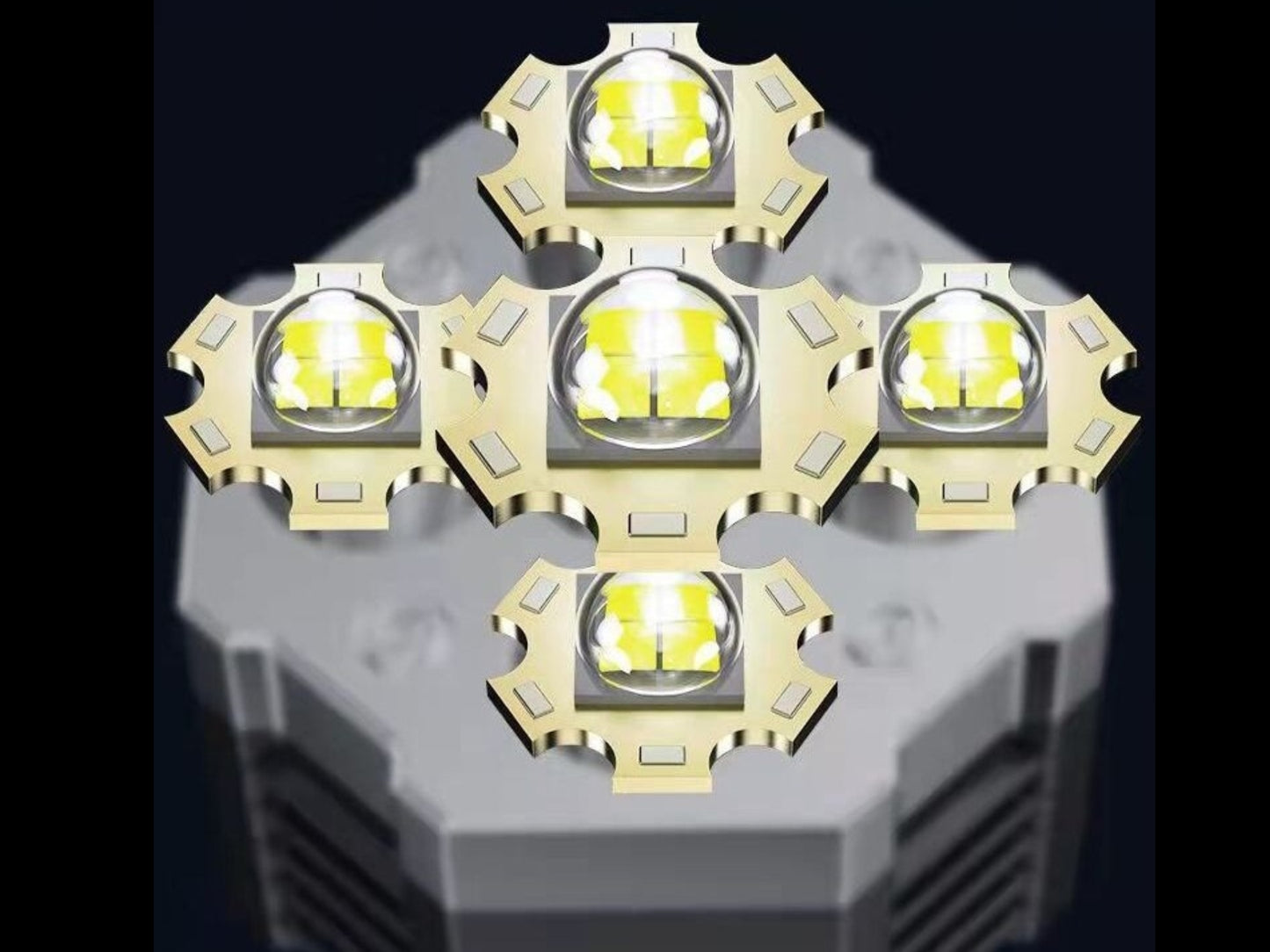 ハイパワー LED 懐中電灯 充電式ポータブルハンドランタン 4照明モード