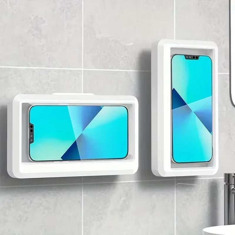 スマホホルダー 浴室防水 電話ホルダー ホーム 壁 電話ケース スタンドボックス
