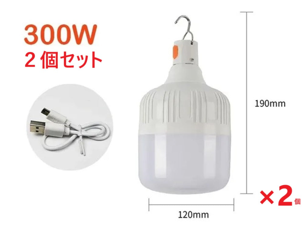 LEDライト ランタン ランプ 充電式電球 コンパクト キャンプ アウトドア USB充電 釣り 非常灯 車 お祭り 屋台