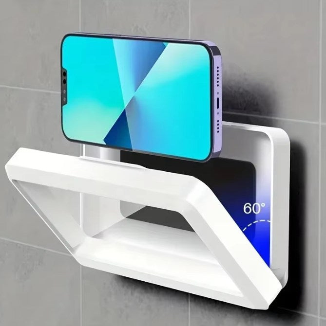 スマホホルダー 浴室防水 電話ホルダー ホーム 壁 電話ケース スタンドボックス