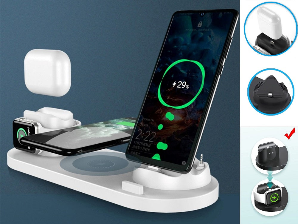 iphone/android対応 QI充電器 iphone 充電器 ワイヤレス アップルウォッチ applewatch充電器