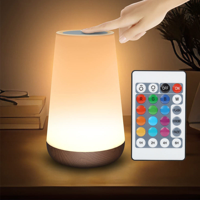LED照明 ポータブルライト ベッドサイドランプ 13色の変更 RGBリモコン タッチコントロール USB充電