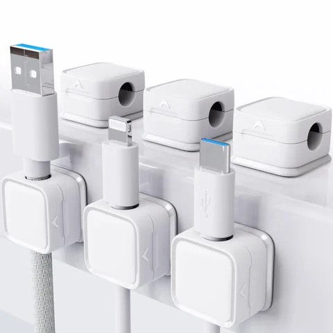 ケーブルクリップ 6パック 磁気ケーブルクリップ 充電に便利 6カラー