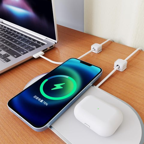 ケーブルクリップ 6パック 磁気ケーブルクリップ 充電に便利 6カラー