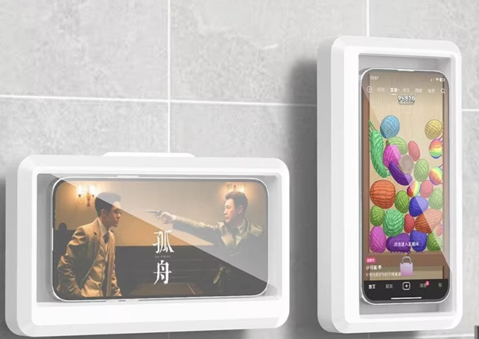 スマホホルダー 浴室防水 電話ホルダー ホーム 壁 電話ケース スタンドボックス