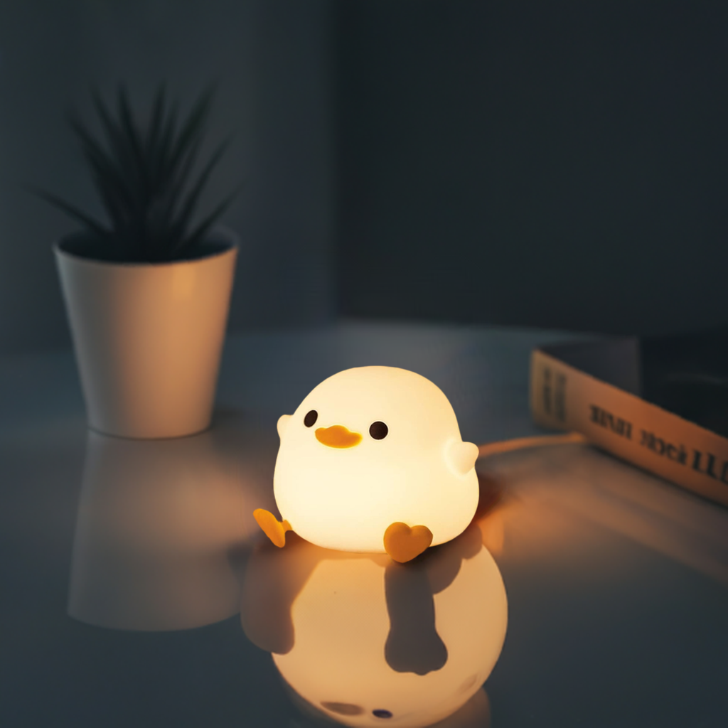 LED ナイトランプ かわいいひよこランプ シリコン ベッド ランプ タッチランプ ミニ
