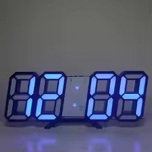 LED ライト 3D 時計 デジタル目覚まし時計 壁時計 日付 温度 家庭用 インテリア 間接照明