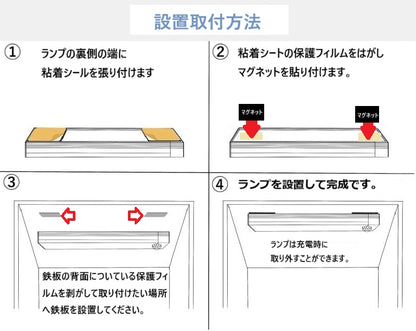 LEDライト ナイトライト　照明　 USB充電　人感センサーライト 持ち運びできるLEDライト