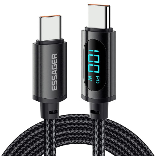 ケーブル100W USB Type-C 充電　ディスプレイ付き　急速充電ケーブル