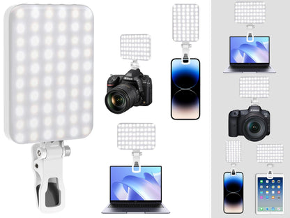 LEDポータブルライト スマホ 自撮りライト クリップライト