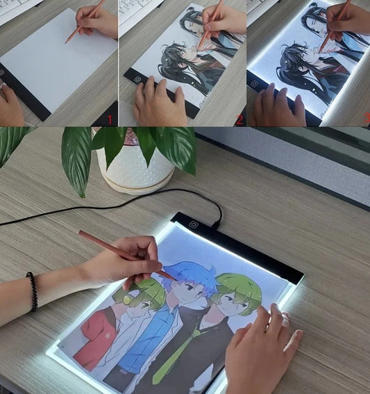 A4 A5レベル調光可能な Led 描画パッドボード　子供のおもちゃの絵画教育　子供の成長　ギフト　
