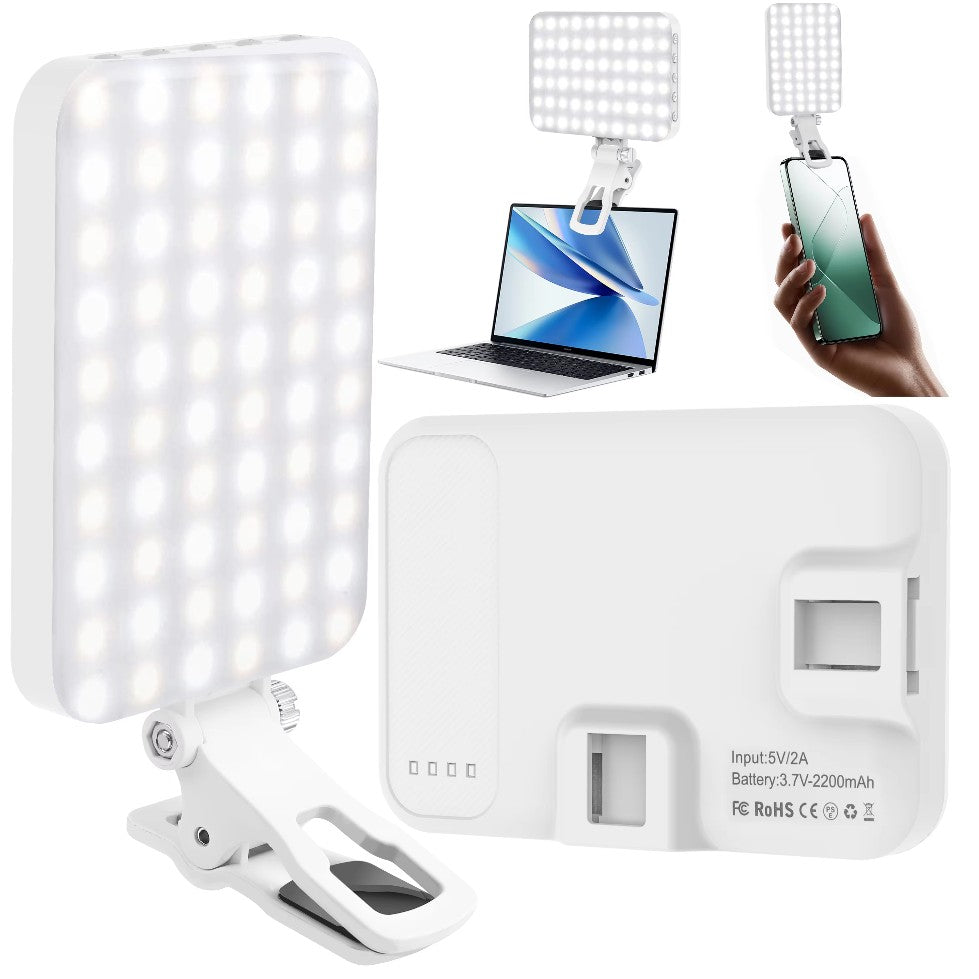 LED ライト スマホ カメラ照明 ipad用 充電式  ポータブル コンパクト携帯
