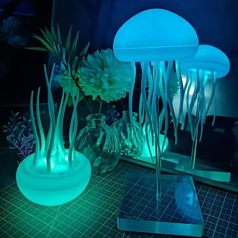 くらげライト クラゲLEDテーブルランプ USB充電式 色調整変更可能　常夜灯　部屋の装飾　インテリア