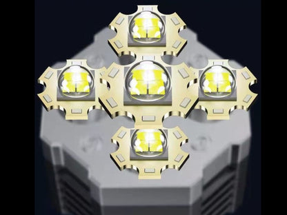 ハイパワー LED 懐中電灯　充電式ポータブルハンドランタン 4照明モード
