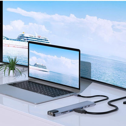 USB CハブUSB 8 in 1タイプc 3 1 ~ 4k hdtvハブアダプターsd tf rj45カードリーダーpd急速充電macbookノートブックコンピュータ用
