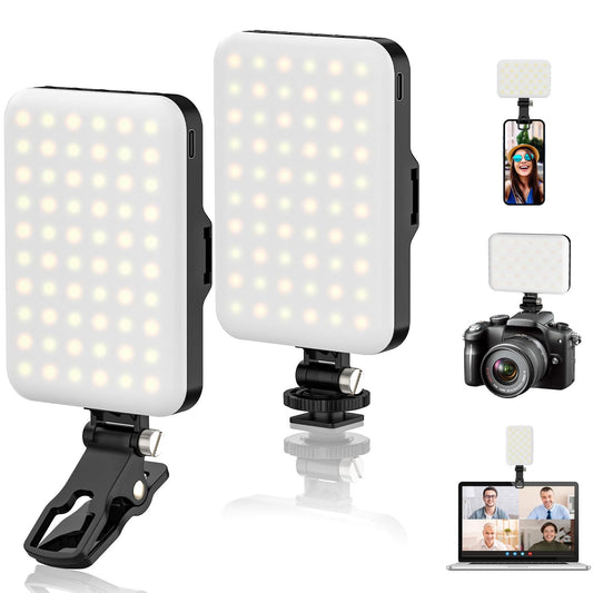 LEDポータブルライト スマホ 自撮りライト クリップ
