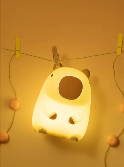LED ナイトランプ かわいいカピバラのランプ シリコン調光可能 子供 授乳用 間接照明