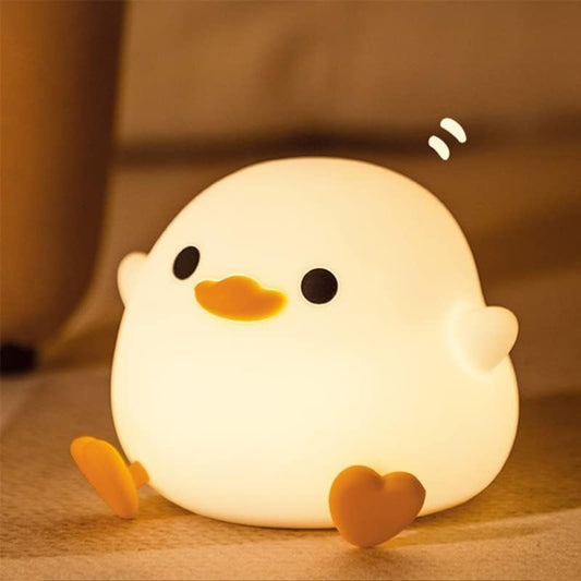 LED ナイトランプ かわいいひよこランプ シリコン ベッド ランプ タッチランプ