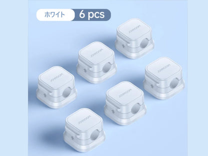 ケーブルクリップ 6パック 磁気ケーブルクリップ 充電に便利 6カラー