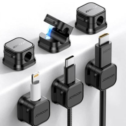 ケーブルクリップ 6パック 磁気ケーブルクリップ 充電に便利 6カラー